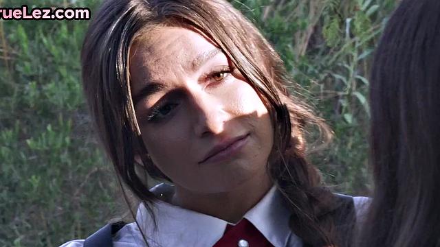 Hairy lez eats BFF lesbian pussy while fingering