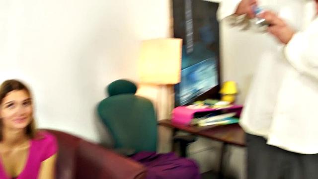 Klara Gets Her Tits Oiled And Then Fuck