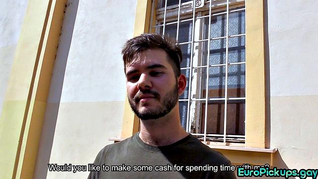 Hairy guy buttfucked by stranger