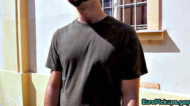 Hairy guy buttfucked by stranger