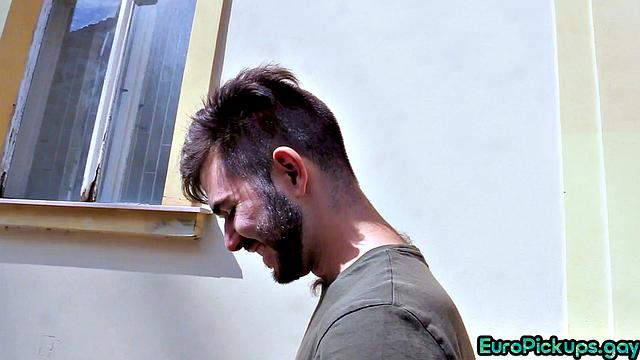 Hairy guy buttfucked by stranger