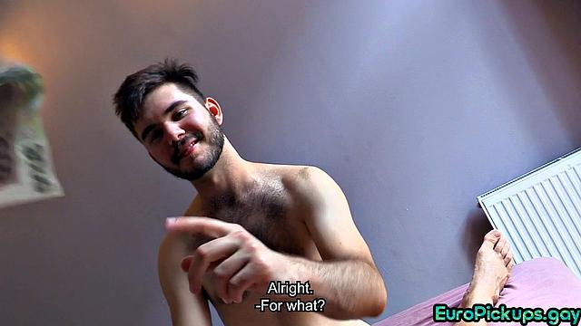 Hairy guy buttfucked by stranger