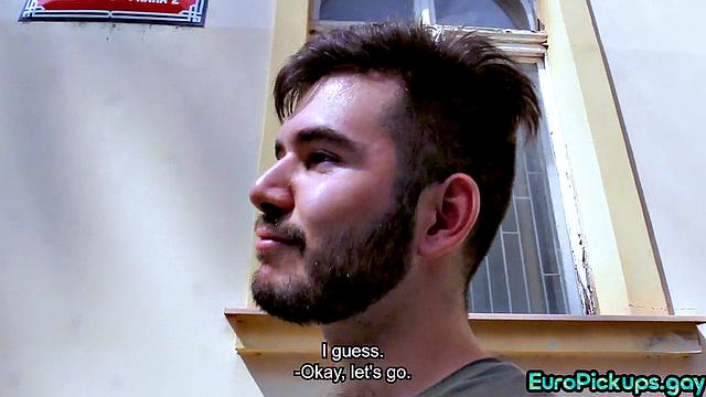 Hairy guy buttfucked by stranger