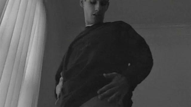Sexy Gage Powers strokes and caresses his sculptured body to orgasm. After a sensual session in the window, the 19-year-old sits down in a chair and begins beating off.