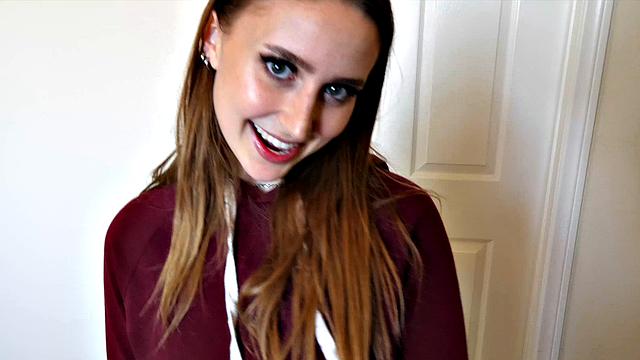 Petite Babe Laney Grey Fucks Neightbor In POV