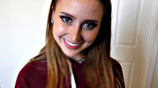 Petite Babe Laney Grey Fucks Neightbor In POV