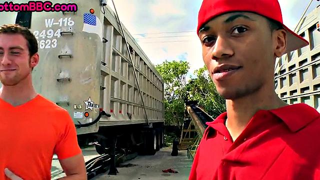 Real amateur black thug gets his asshole banged outdoors