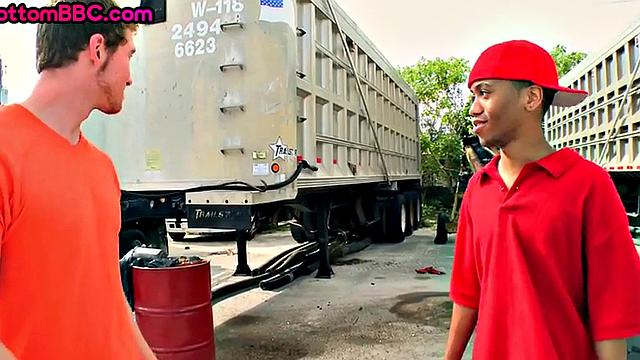 Real amateur black thug gets his asshole banged outdoors