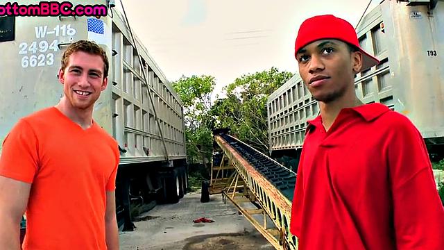 Real amateur black thug gets his asshole banged outdoors