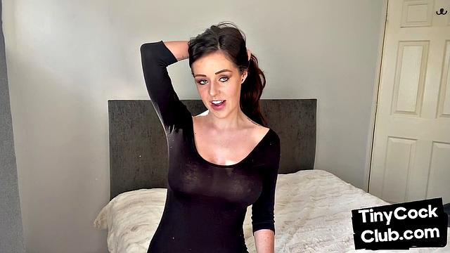 CFNM glamour British beauty mocking small rods