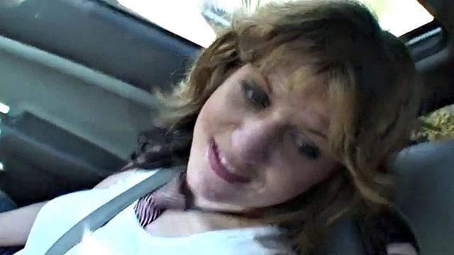 Big-breasted teen getting pussy fucked in POV