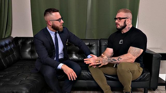 Massive hunk gets fucked by his counselor