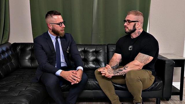 Massive hunk gets fucked by his counselor