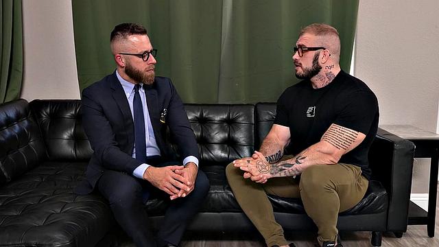 Massive hunk gets fucked by his counselor