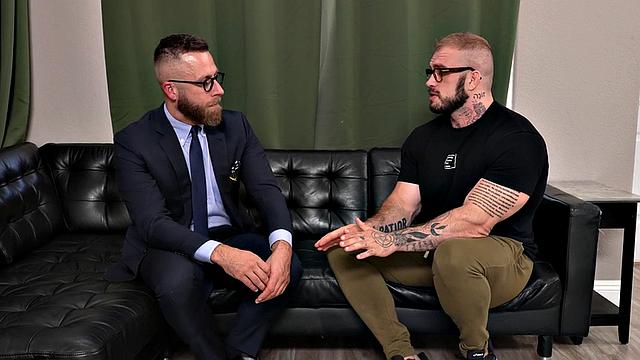 Massive hunk gets fucked by his counselor