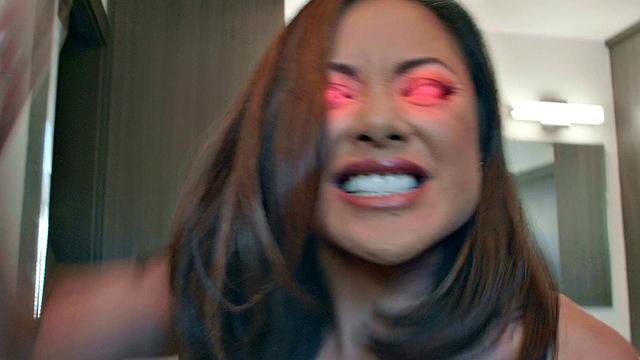 Curly-haired American wife in high heels enjoys hardcore anal action in Episode 3