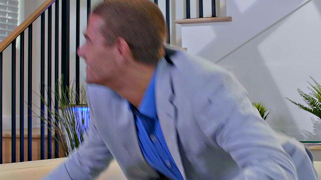 Curly-haired American wife in high heels enjoys hardcore anal action in Episode 3