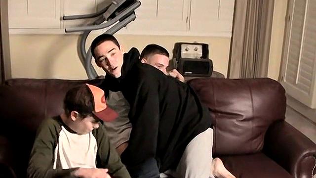 Boys Spanking Orgy with Brandon Keene, DK, Grant Hiller & Ian Madrox