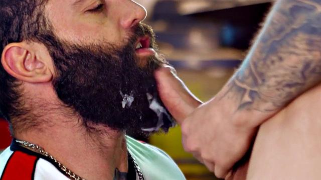 Straight 3some guys facial jizzed in gay compilation