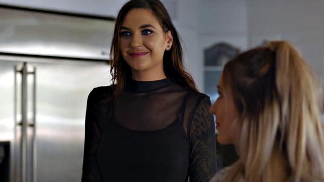 Rimming lez duo in pantyhose enjoy Xmas passionate sex