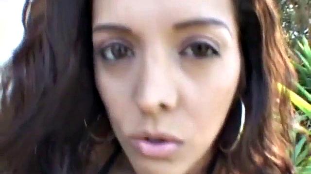 Busty whore licks dick and gets fucked