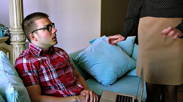 Diamond fucking young guy enough to be her son