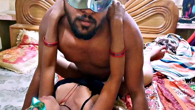 Desi Couple's bhabhi and dever romance and chudai with creampie