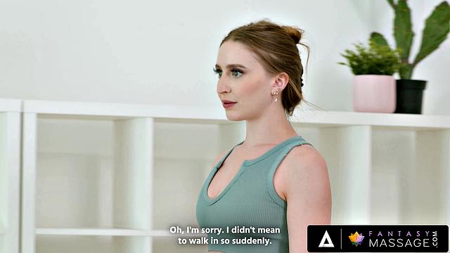 FANTASY MASSAGE - Stressed Ember Snow Enjoys A Hot Massage From Sexy Laney Grey