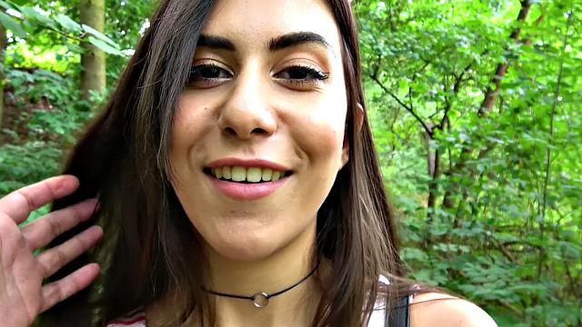 Young park ranger deepthroats and gets drilled in the forest