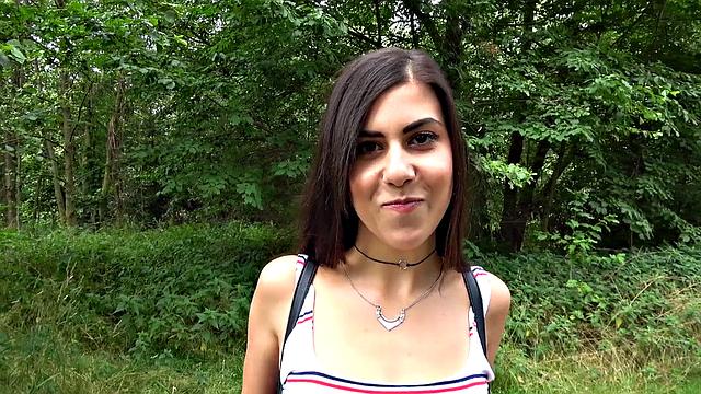 Young park ranger deepthroats and gets drilled in the forest