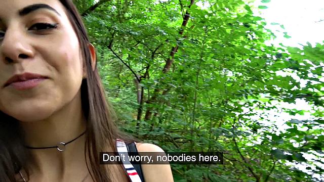 Young park ranger deepthroats and gets drilled in the forest