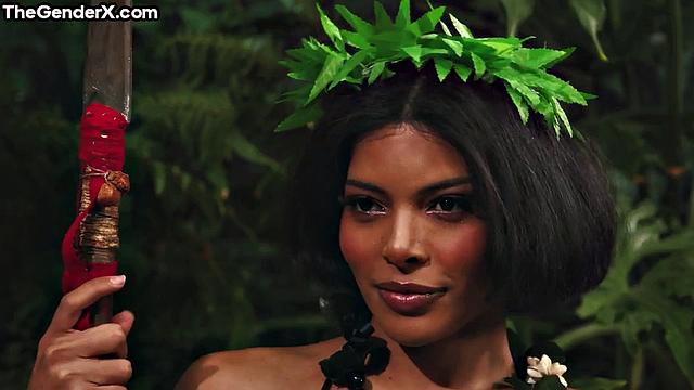 Stunning ladyboy gets analsmashed