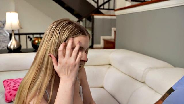 Bigbooty 21yo babe deepthroats before riding lover's cock