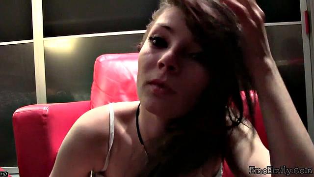 Emo Emily shown pussy and closeup