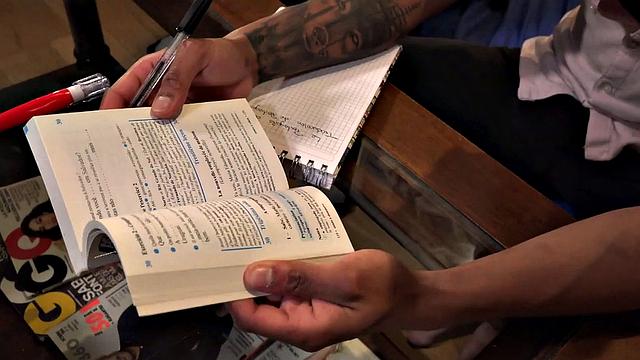 The lust for each other is too much to resist and it isn't long before Gil is sucking on Giorgio's cock. An oral exchange follows, before Giorgio hops on for a raw ride.