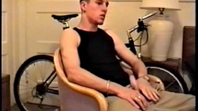 Adam reveals toned skater boy body and kicks back for a much needed jerk off. He wraps his fist around his limp meat, strokes, and fingers his ass to get fully hard.