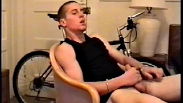 Adam reveals toned skater boy body and kicks back for a much needed jerk off. He wraps his fist around his limp meat, strokes, and fingers his ass to get fully hard.