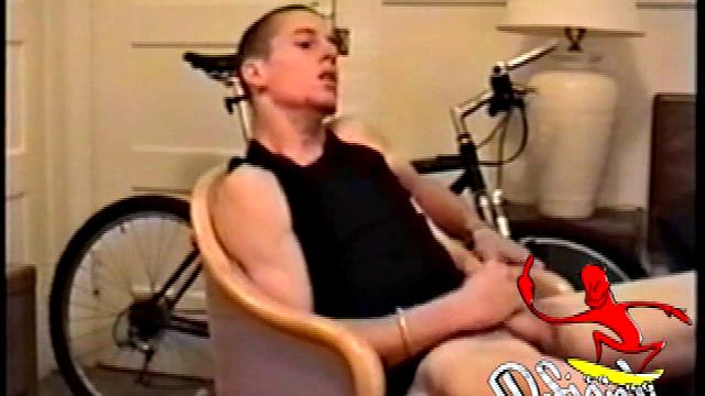 Adam reveals toned skater boy body and kicks back for a much needed jerk off. He wraps his fist around his limp meat, strokes, and fingers his ass to get fully hard.