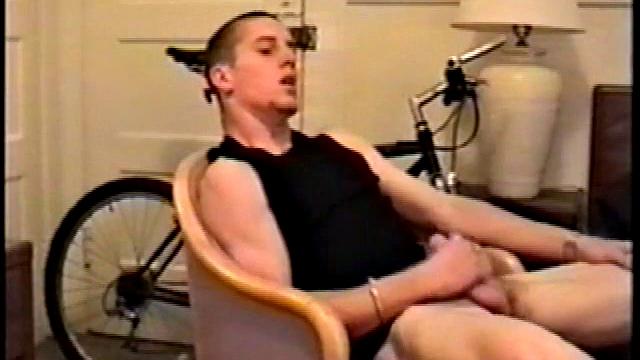 Adam reveals toned skater boy body and kicks back for a much needed jerk off. He wraps his fist around his limp meat, strokes, and fingers his ass to get fully hard.