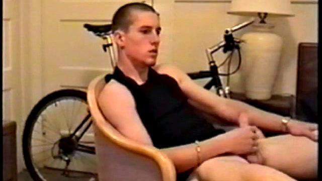 Adam reveals toned skater boy body and kicks back for a much needed jerk off. He wraps his fist around his limp meat, strokes, and fingers his ass to get fully hard.