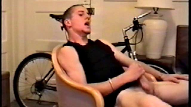 Adam reveals toned skater boy body and kicks back for a much needed jerk off. He wraps his fist around his limp meat, strokes, and fingers his ass to get fully hard.