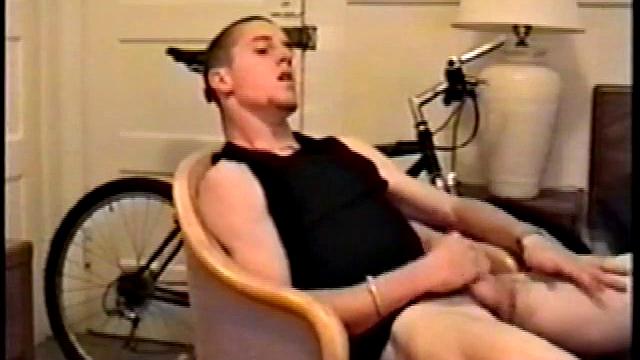 Adam reveals toned skater boy body and kicks back for a much needed jerk off. He wraps his fist around his limp meat, strokes, and fingers his ass to get fully hard.