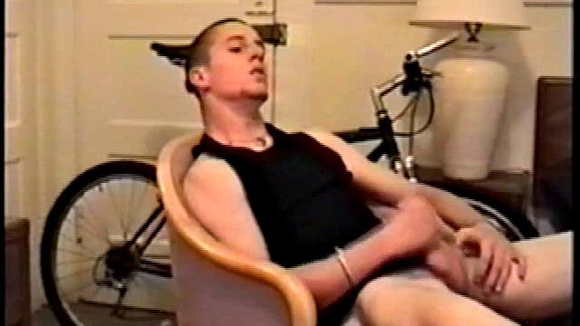 Adam reveals toned skater boy body and kicks back for a much needed jerk off. He wraps his fist around his limp meat, strokes, and fingers his ass to get fully hard.