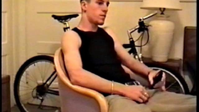 Adam reveals toned skater boy body and kicks back for a much needed jerk off. He wraps his fist around his limp meat, strokes, and fingers his ass to get fully hard.