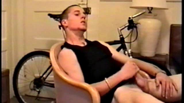 Adam reveals toned skater boy body and kicks back for a much needed jerk off. He wraps his fist around his limp meat, strokes, and fingers his ass to get fully hard.