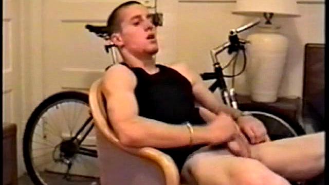 Adam reveals toned skater boy body and kicks back for a much needed jerk off. He wraps his fist around his limp meat, strokes, and fingers his ass to get fully hard.