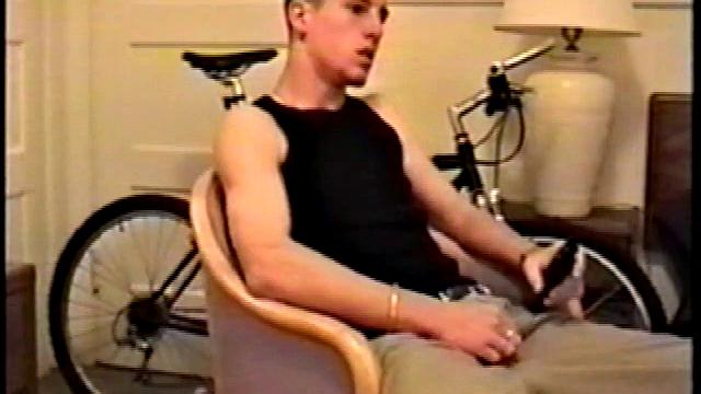 Adam reveals toned skater boy body and kicks back for a much needed jerk off. He wraps his fist around his limp meat, strokes, and fingers his ass to get fully hard.