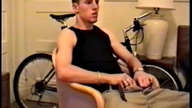 Adam reveals toned skater boy body and kicks back for a much needed jerk off. He wraps his fist around his limp meat, strokes, and fingers his ass to get fully hard.