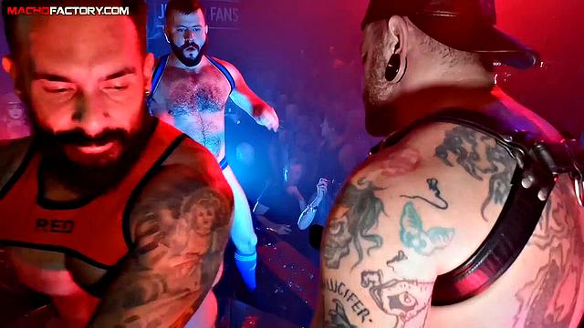 macho factory studs put on a live public fuck show at hustlaball 2019
