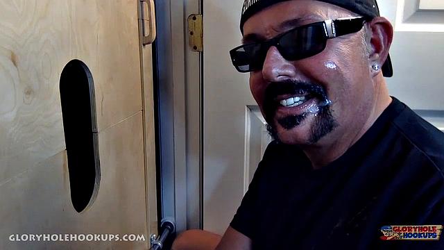 Asian Guy Blown at Gloryhole